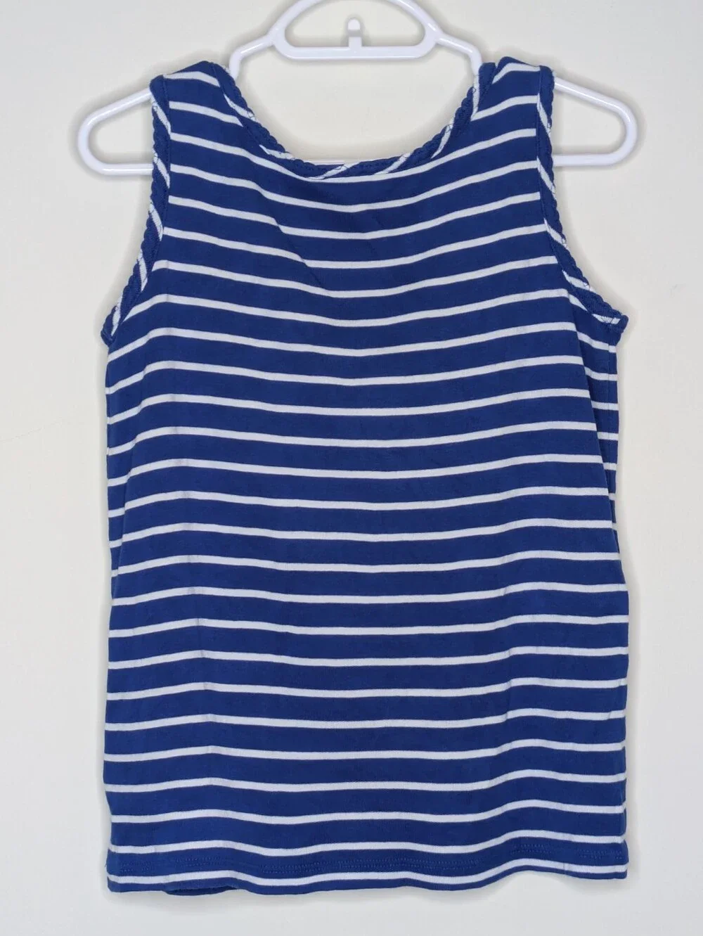 Hanna Andersson Blue Stripe Sleeveless Shirt 130 8